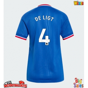 Manchester United Matthijs de Ligt #4 Replica Away Stadium Shirt for Women 2026-27 Short Sleeve